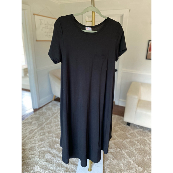 Lularoe Midi T-shirt Dress Minimal Spring Summer Vaca Cruise Travel Comfy Basic - Picture 3 of 5
